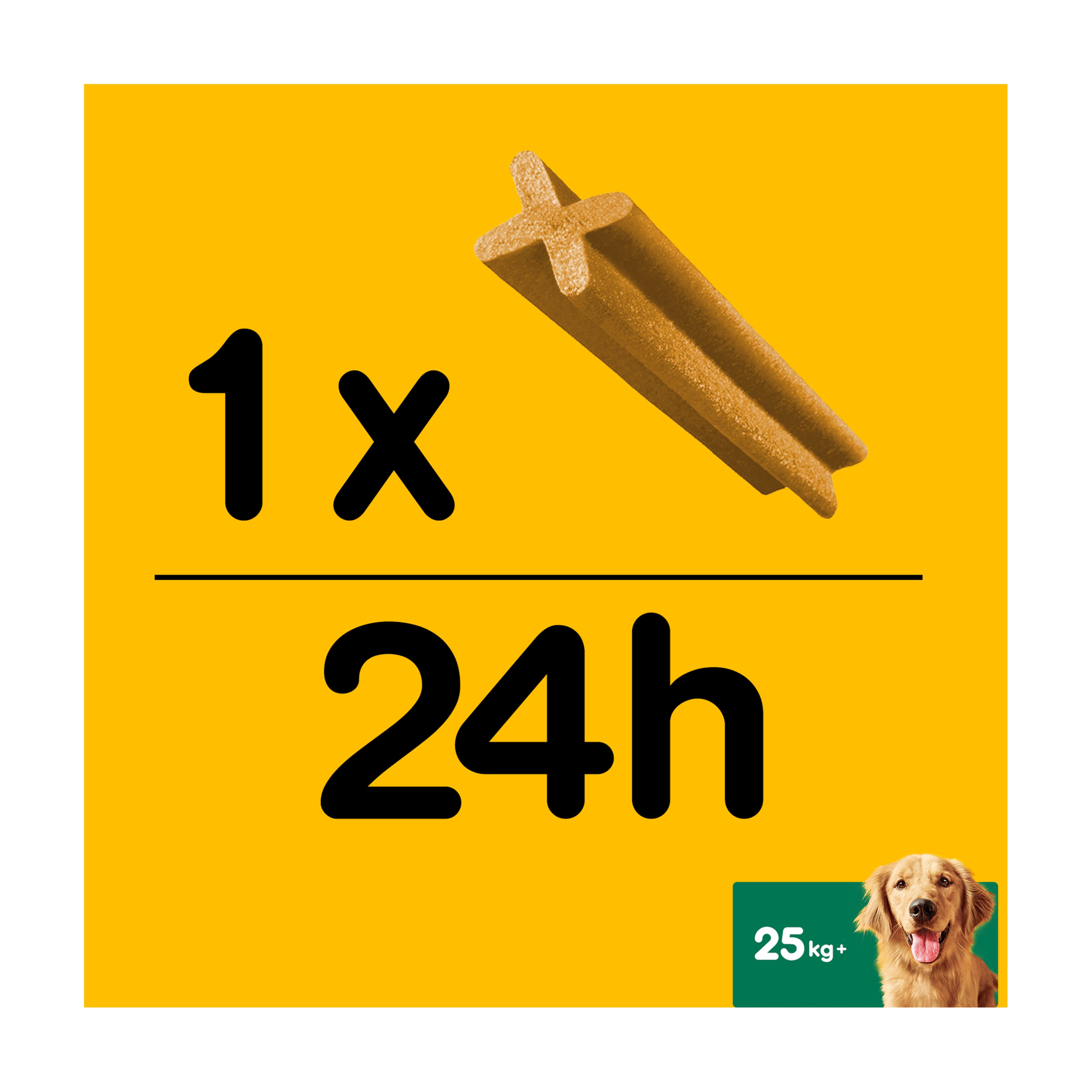 Pedigree Dentastix Daily Adult Large Dog Treats 105 x Dental Sticks 4.05kg. On Sale at VetShop